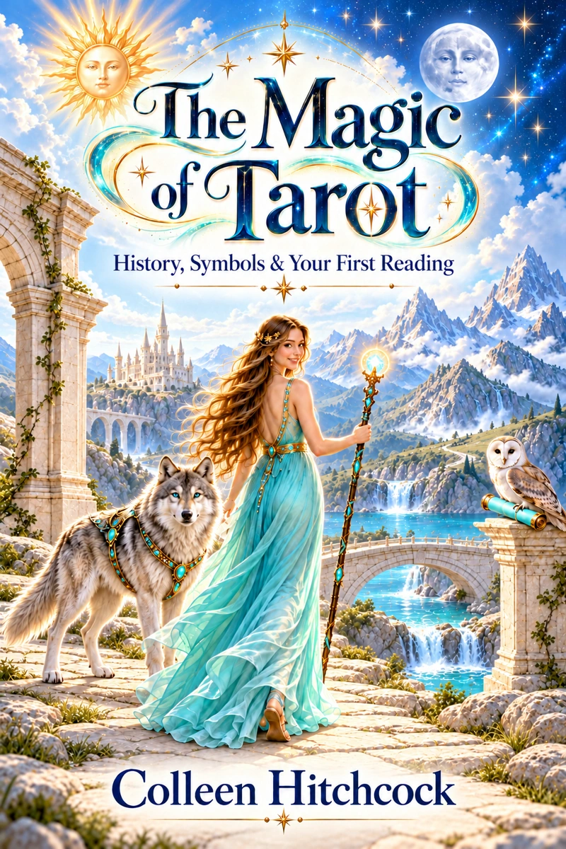 The Magic of Tarot: History, Symbols & Your First Reading by Colleen Hitchcock, front cover