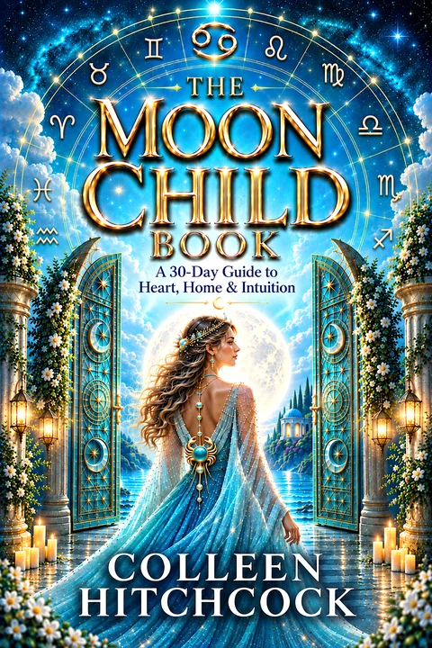 The Moon Child Book by Colleen Hitchcock, front cover