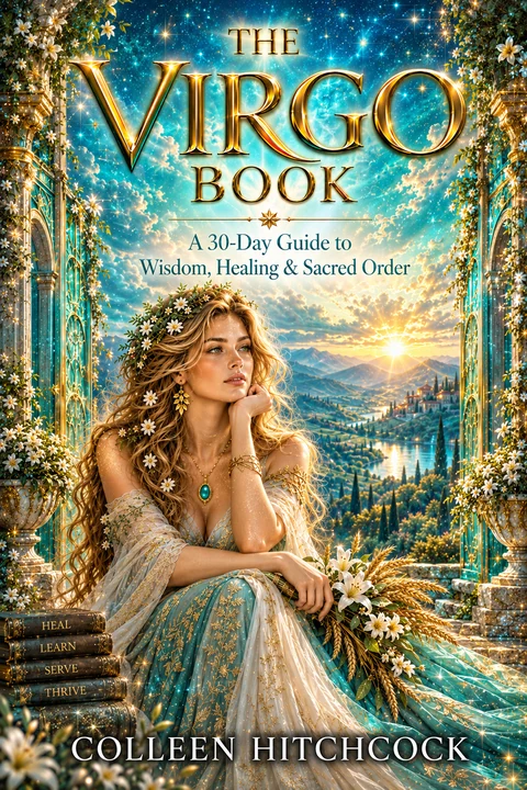 The Virgo Book by Colleen Hitchcock, front cover